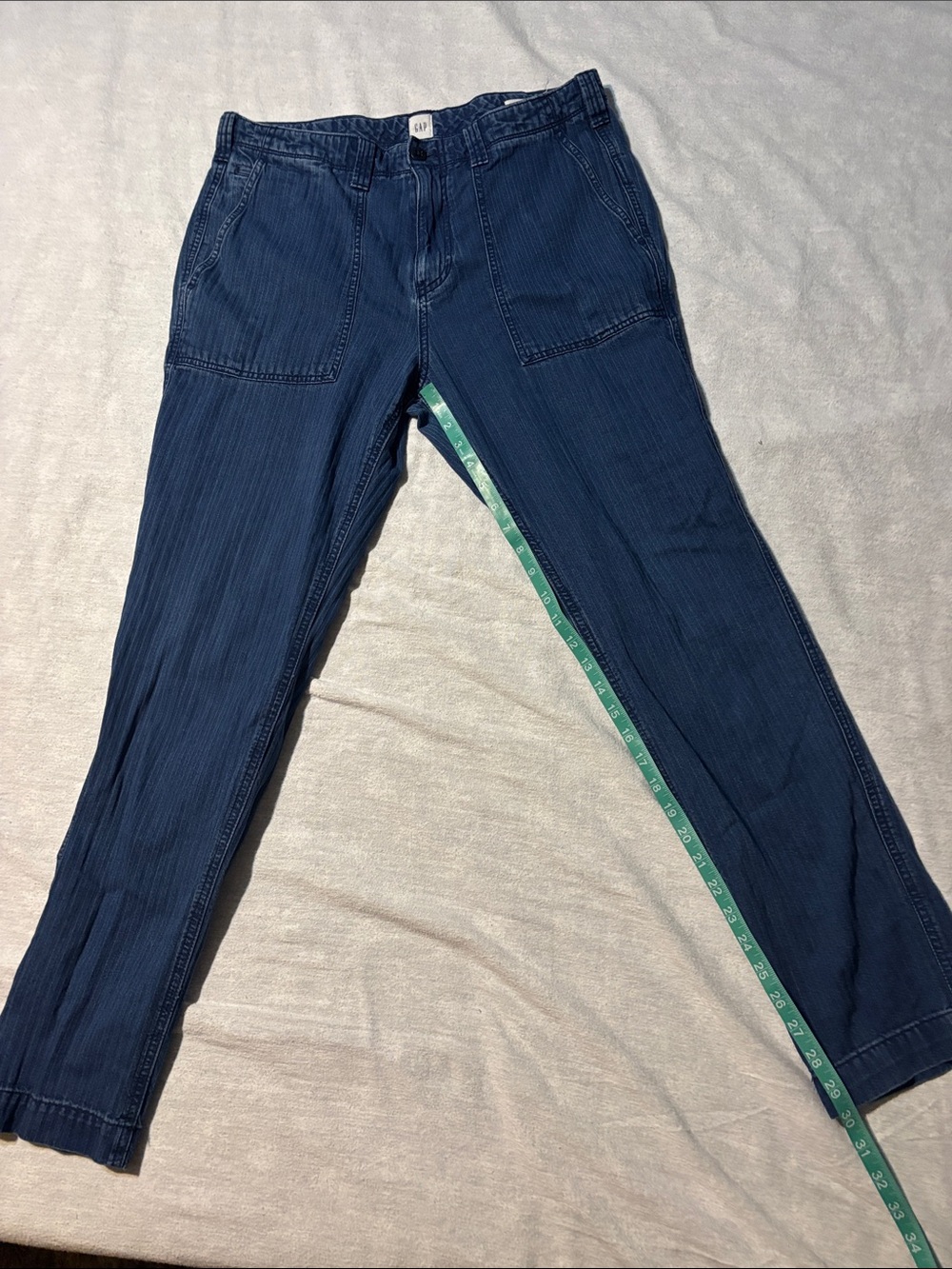 GAP Navy Blue Casual Patch Pocket Pants Runs small